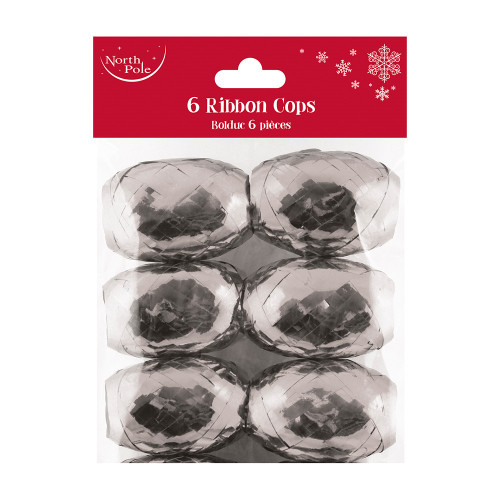 Ribbon Cops Pack Of 6 Silver