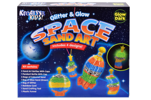 Glitter and Glow Space Sand Art