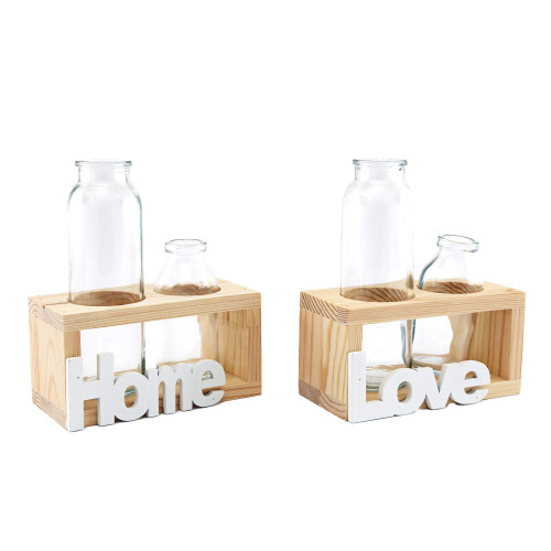 15X8Cm S/2 Bottles In Shelf