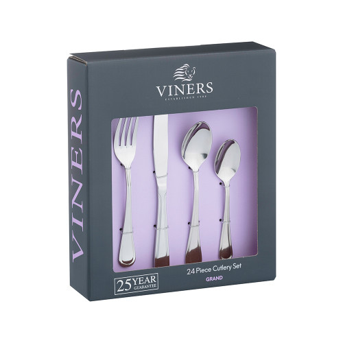 Grand 18/0 24 Pce Cutlery Set Giftbox from Country Baskets
