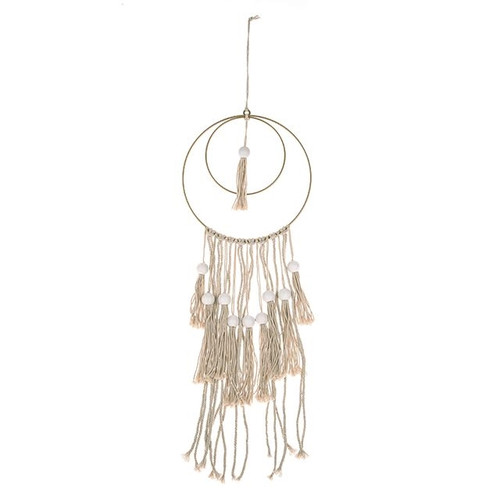 Hema Macrame Wall Hanging With Wooden Beads 2 Asrt