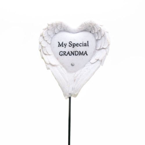 Graveside Angel Wings Stake - Special Grandma