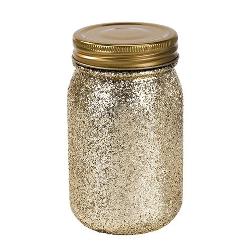Gold Glitter Jar