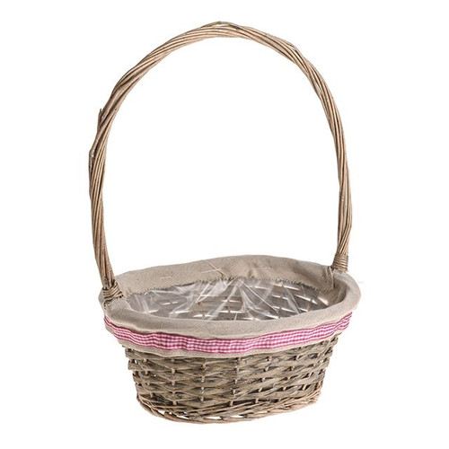 Willow Basket Oval with Handle