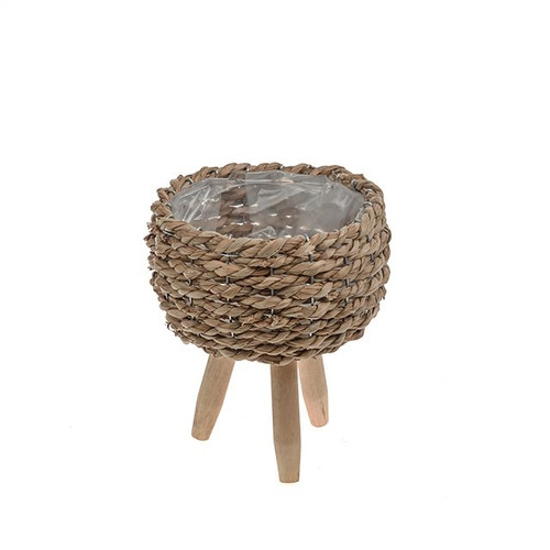 Basket Planter On Legs Small