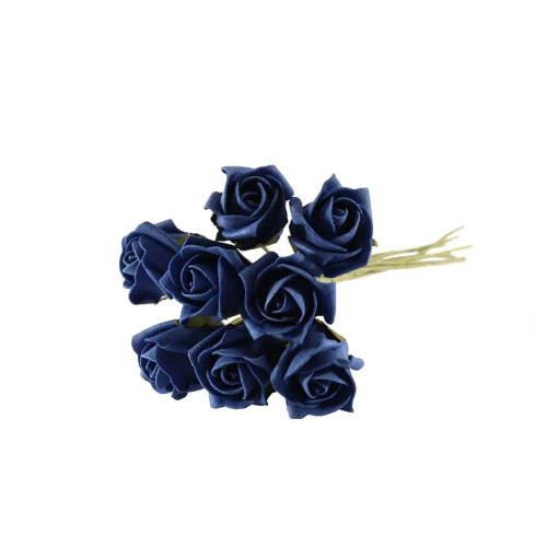 Foam Tea Rose Bud Navy Blue