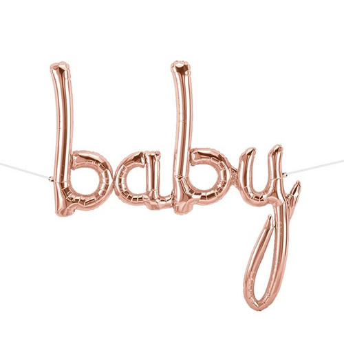 Baby Balloon Rose Gold Air Fill Only