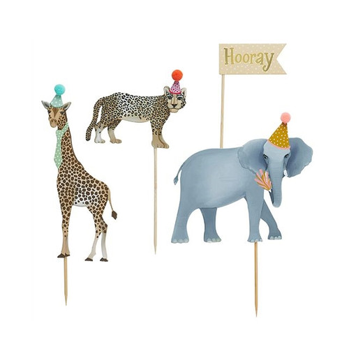 Cake Topper Party Animal Set