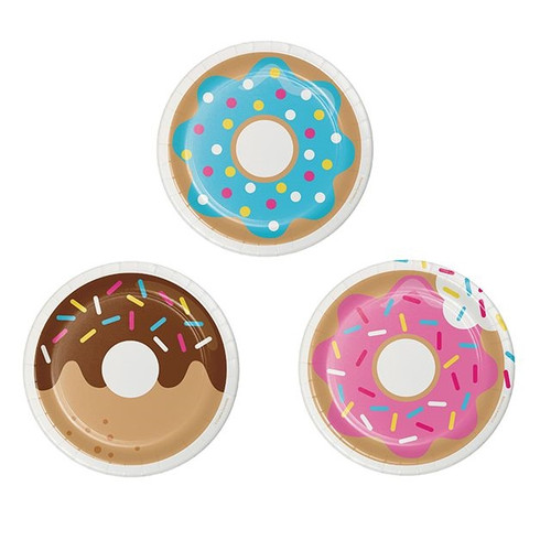 Doughnut Lunch Plates 18cm (Assorted)