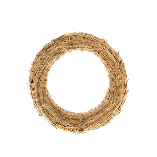 Straw Wreath Natural15cm