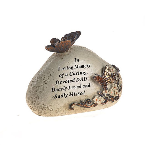 Dad 3D Butterfly Stone