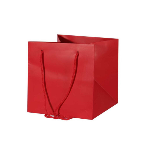 Hand Tied Bag Red 25x25cm