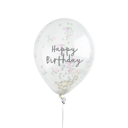 Iridescent Birthday Confetti Balloon from Country Baskets