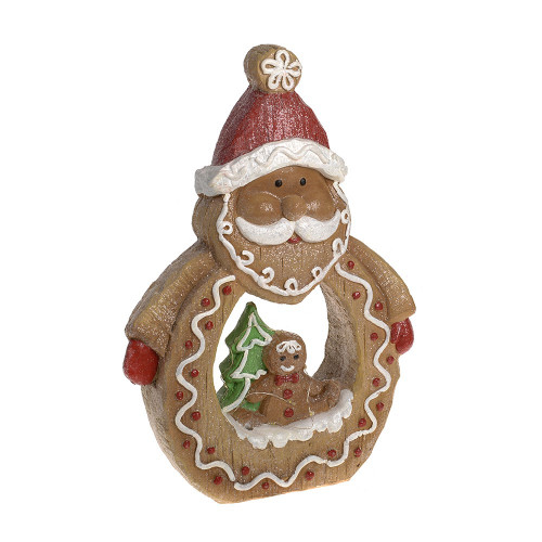 Magnesia Gingerbread Santa LED Light 27.5x9x39Cm from Country Baskets
