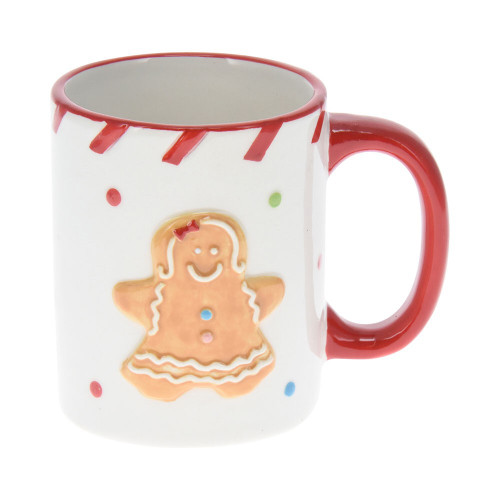 Mug With Gingerbread Cookie 11X8X9,5cm from Country Baskets