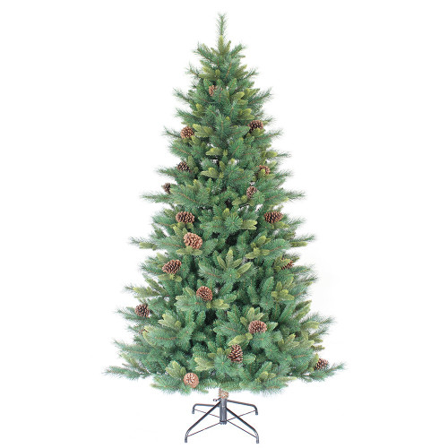 7FT Mixed Pine Tree with Metal Stand