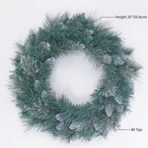 50cm Frosted Wreath