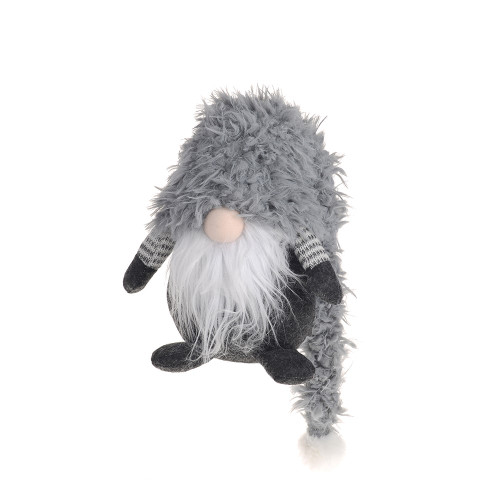 Fabric Grey Gonk With Long Hat S 15.5x14x64.5Cm from Country Baskets