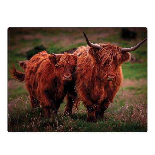 HIGHLAND COWS - WORKTOP SAVER - RURAL ROOTS