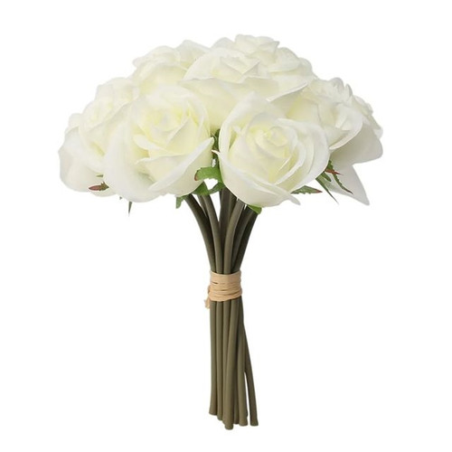 Blenheim Bridal Bouquet Cream 12 Heads from Country Baskets