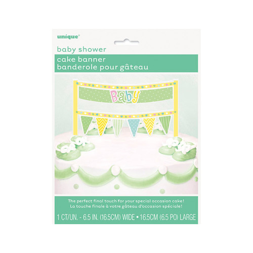Pastel Baby Shower Cake Banner