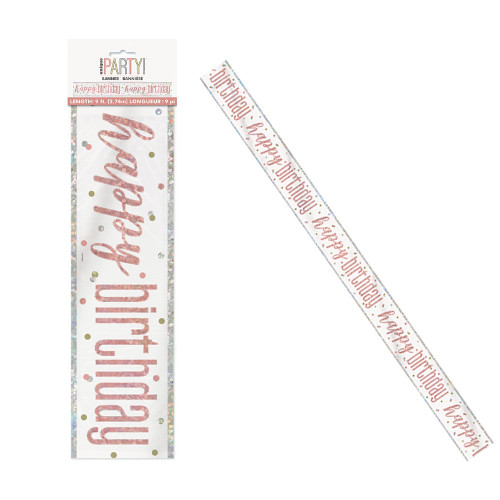 Glitz RG Happy Birthday Banner 9FT