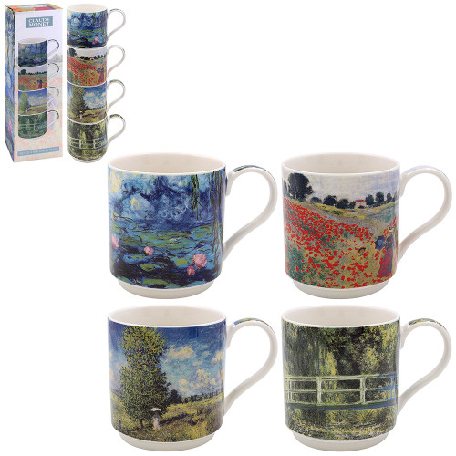 Claude Monet Stacking Mugs S4