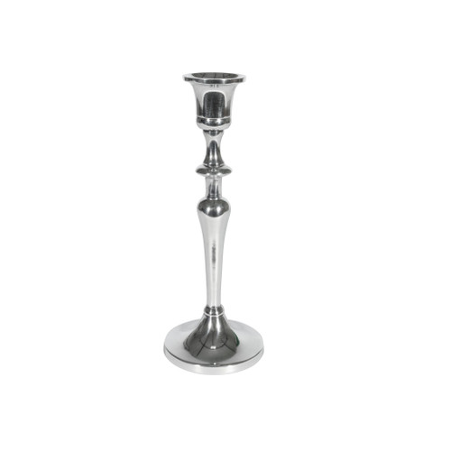 Candle Stand Silver Polish 22cm from Country Baskets