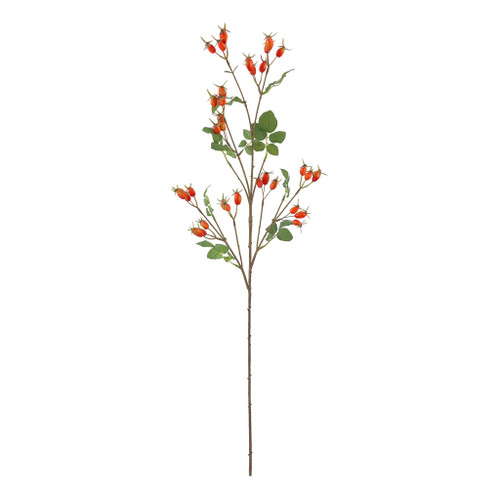 Rose Hip Spray Orange 95cm from Country Baskets