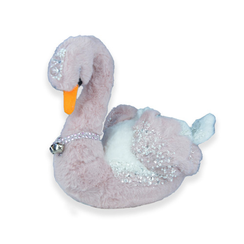 Swan Decoration Pink 30x15x24cm from Country Baskets