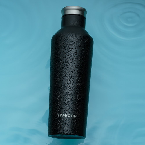 Pure Black Double Wall Bottle 500Ml from Country Baskets