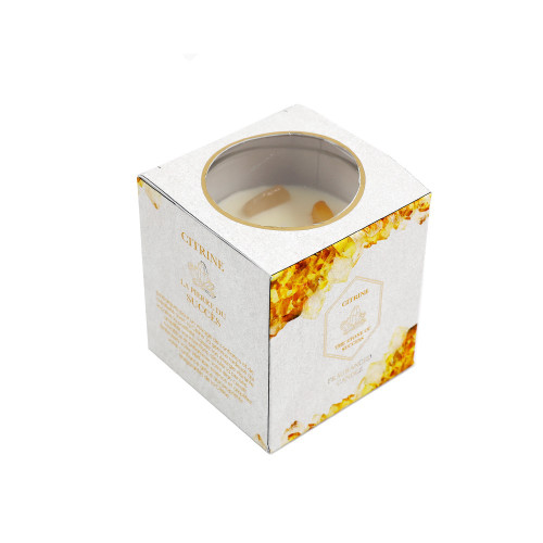 7x7.5cm Candlepot Citrine Summer Garden Fragrance from Country Baskets
