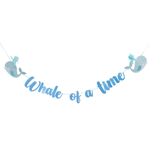 Whale of a Time Tassel Banner 2m