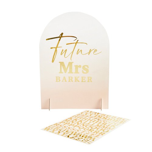 Future Mrs Sign with x1 Sticker Sheet