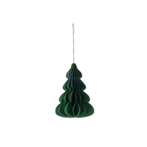 Hanging Tree Ornament Green15cm from Country Baskets