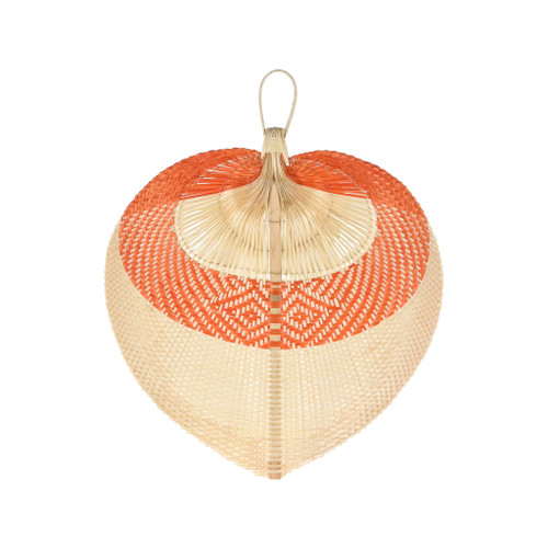 Fan Deco Bamboo 64X57Cm Oranje