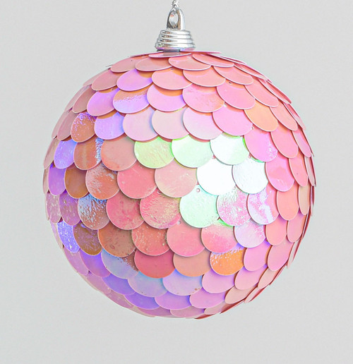 100mm Large Sequin Ball Hot Pink from Country Baskets 100mm Large Sequin Ball Hot Pink from Country Baskets