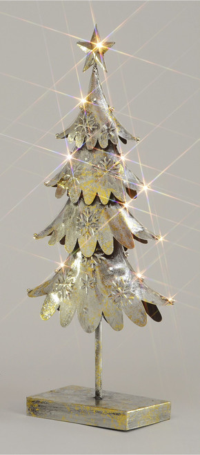 59cm Metal Tree Ornament w/Lights