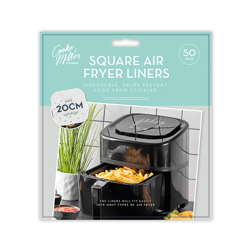 Air Fryer Sheets Square 20 x 20cm 50pk from Country Baskets