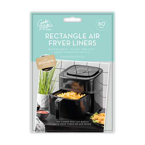 Air Fryer Sheets Rectangle 14 x 20.5cm 80pk from Country Baskets
