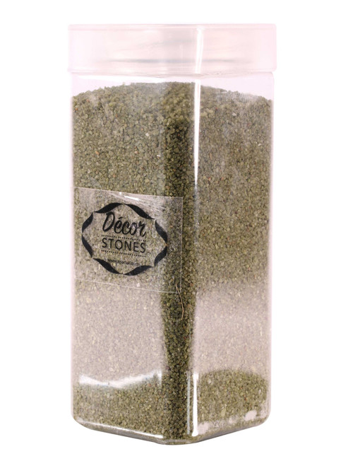 750gr Moss Green Sand in Jar (1/16) from Country Baskets