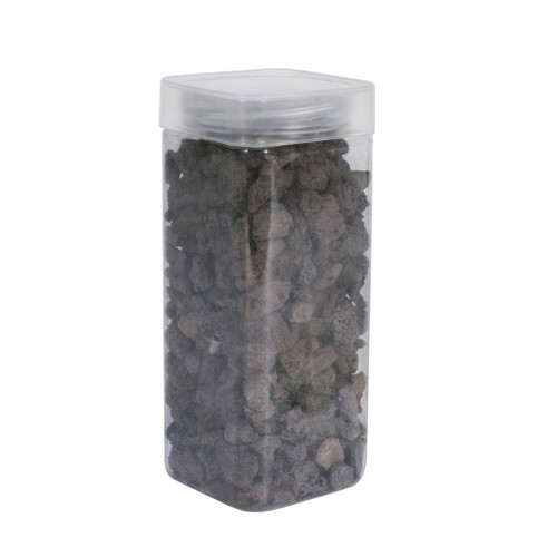 Lava Stones 10-20mm - Black - Square Jar - 400gr