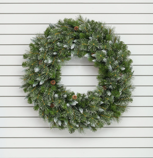 30" Frosted Sierra Wreath 150T from Country Baskets