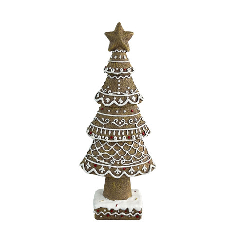 Gingerbread Tree with Star H31cm