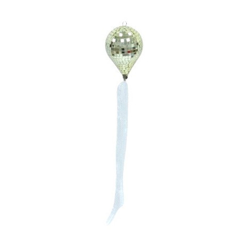 Mirror Balloon Bauble Champagne 8.5cm