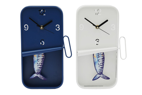 18.5X30cm Sardine Wall Clock