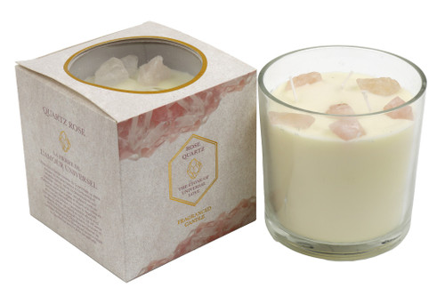 12X12cm Rose Quartz Candle