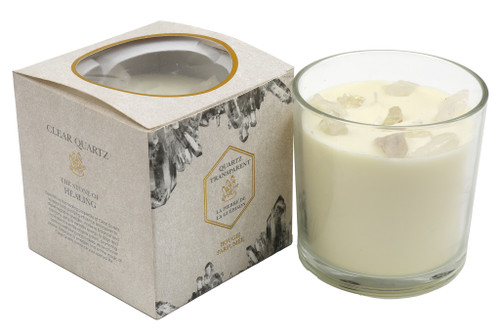 12X12cm Clear Quartz Candle