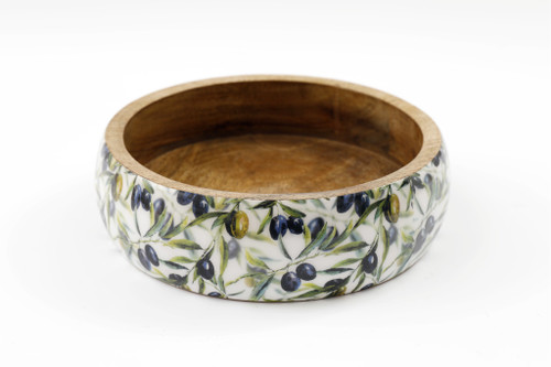 25X7cm Olive Enamel Bowl