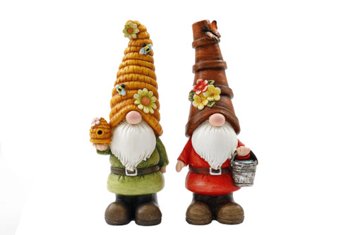 31Cm Bee/Pot Hat Gnome
